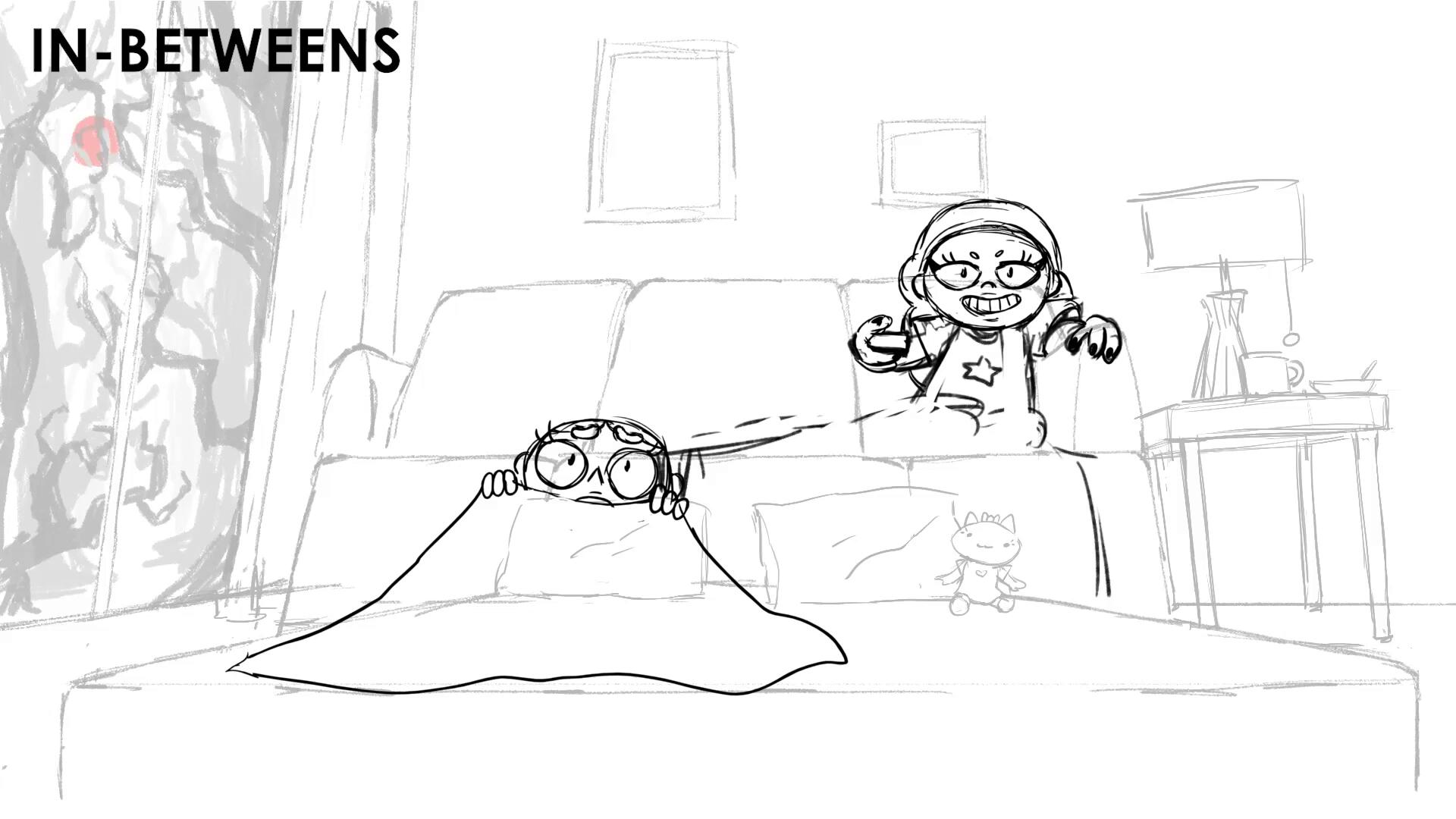 in-betweens & cleanup animated by Samantha Luxford