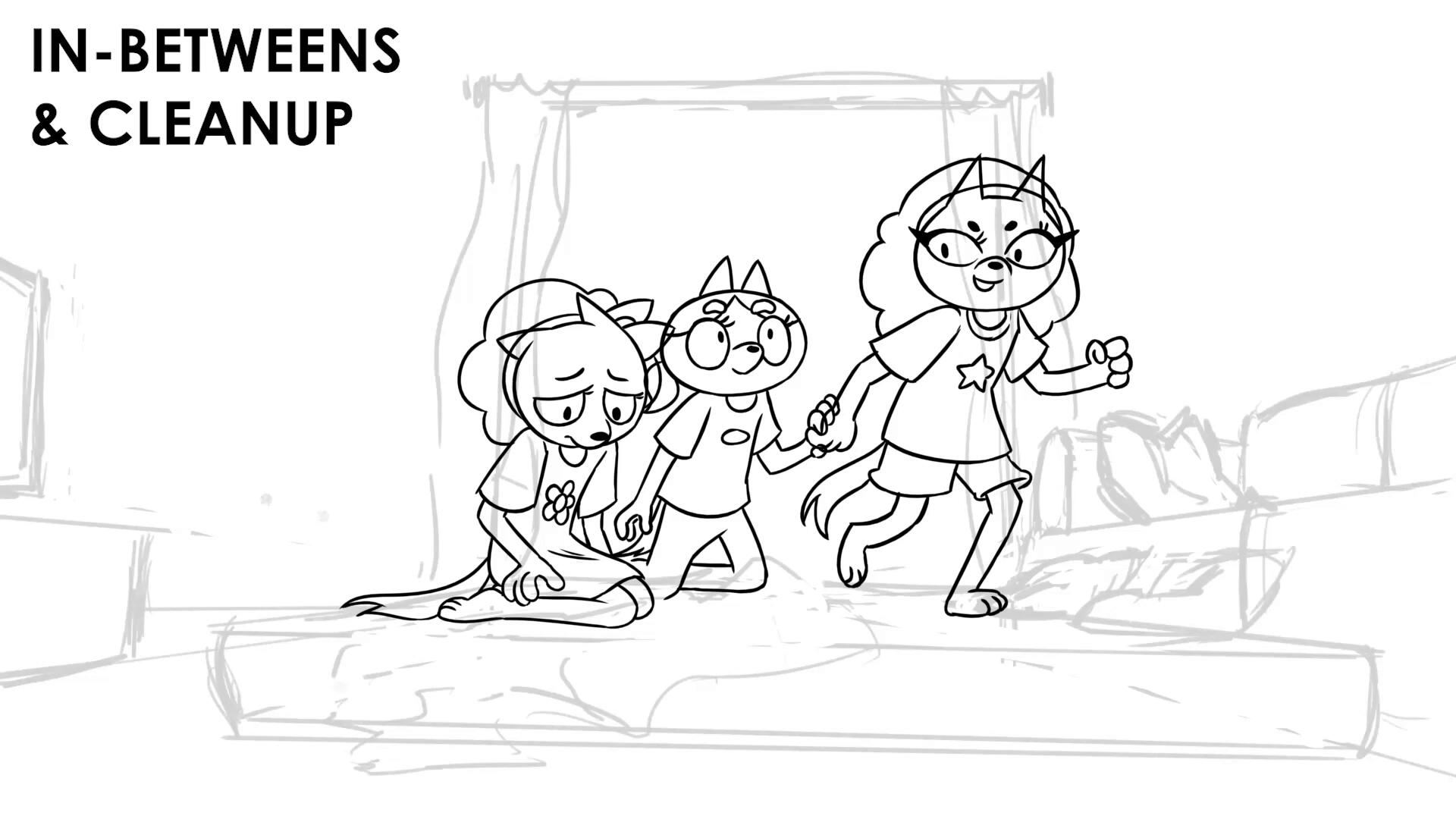 in-betweens & cleanup animated by Samantha Luxford